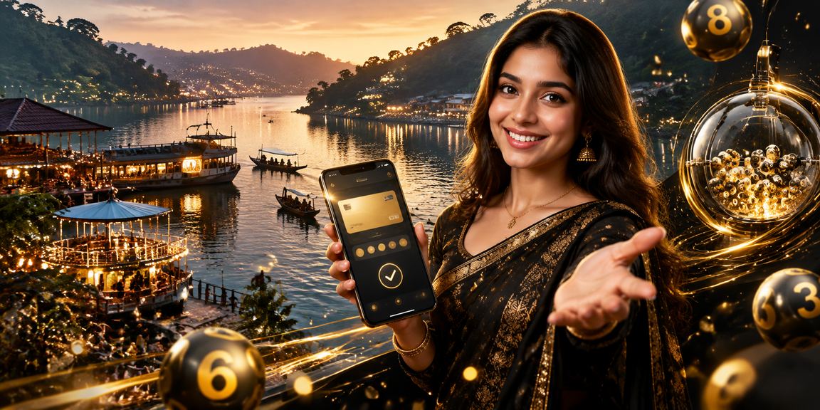 রাঙামাটিতে মোবাইল দিয়ে uk 99 জ্যাকপট উপভোগ করছেন একজন তরুণী