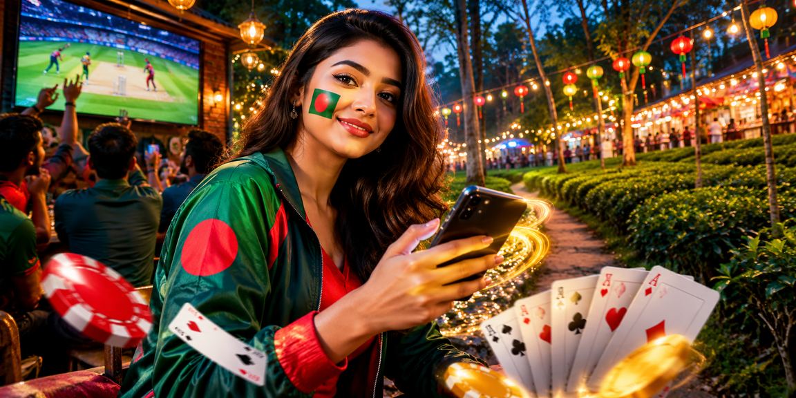 রংপুরের চা বাগানে বসে uk 99 - এ ক্রিকেট বেটিং প্রোমোশনে অংশ নিচ্ছেন একজন সদস্য